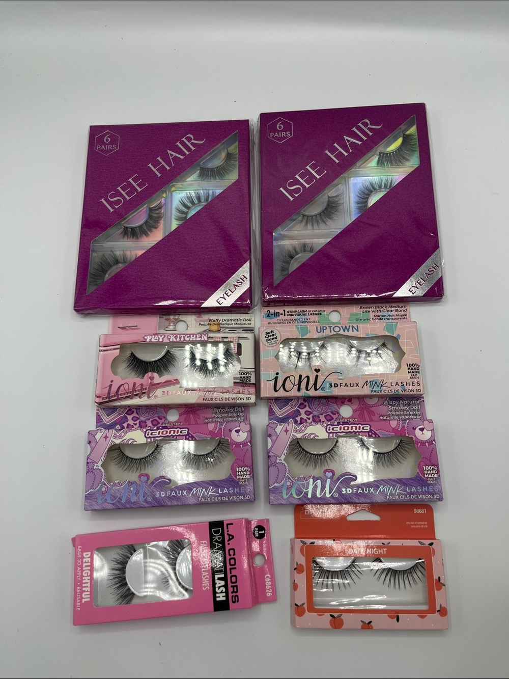 Strip Eyelashes lot of 8
